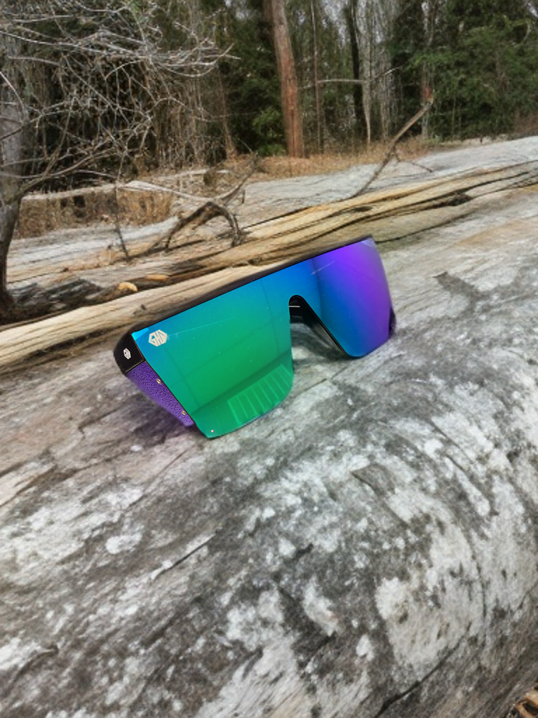 hollywood glasses blue/green