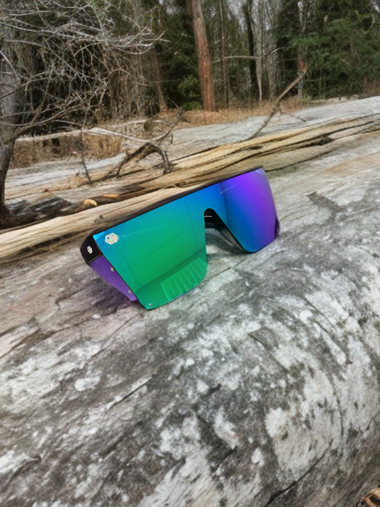 hollywood glasses blue/green