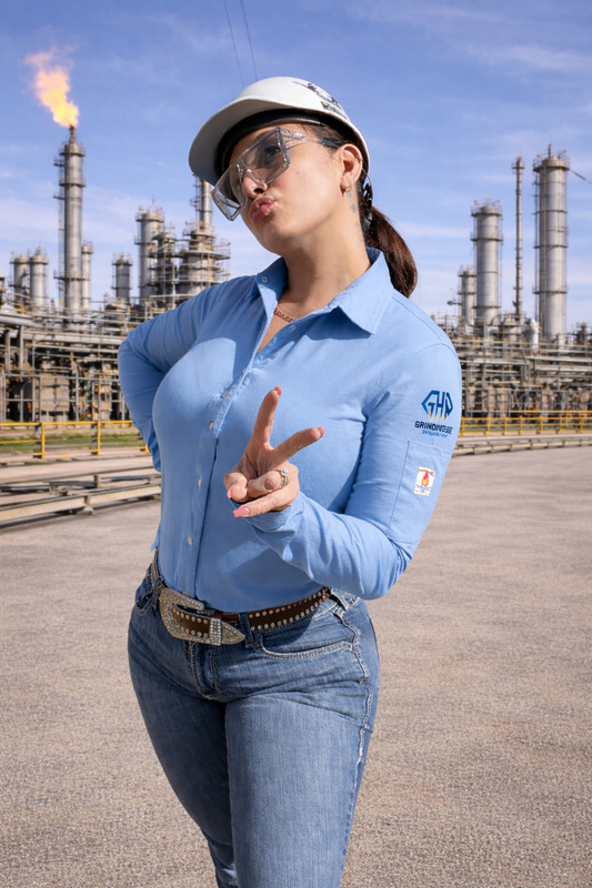 Boss lady shirt blue