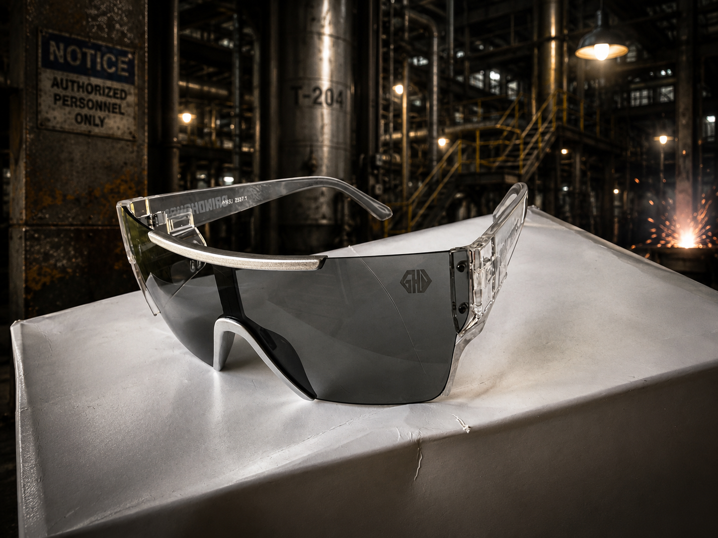 Ultra transition Safety glasses rose gold