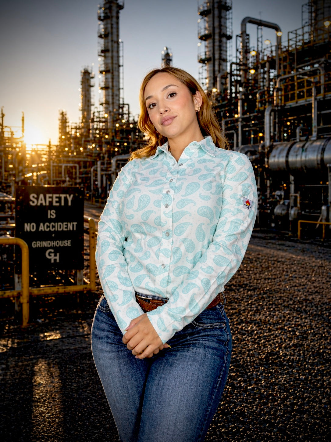 Boss lady sea-foam paisley PRE ORDER